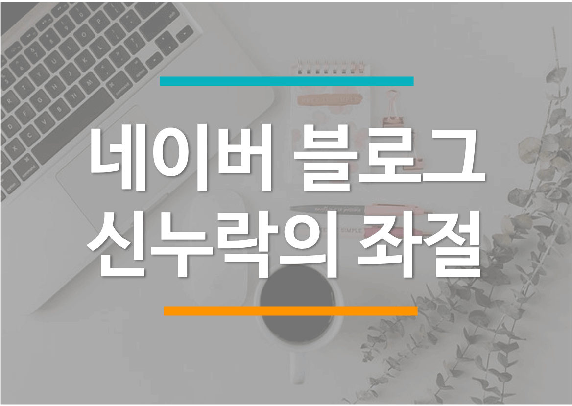  네이버 블로그 시작 (신누락의 좌절)
