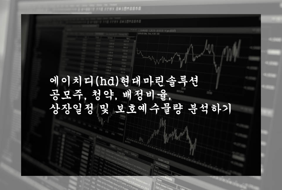  에이치디(hd)현대마린솔루션 공모주, 청약, 배정비율, 상장일정 및 보호예수물량 분석하기