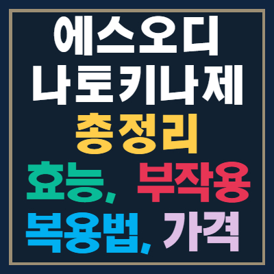  에스오디 나토키나제 효능과 부작용, 섭취방법, 가격 총정리