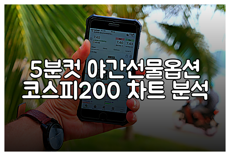 5분컷 야간선물옵션 코스피200 차트 분석