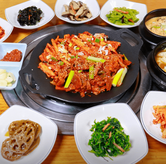 산정호수 맛집 &quot;옛고을&quot; 음식