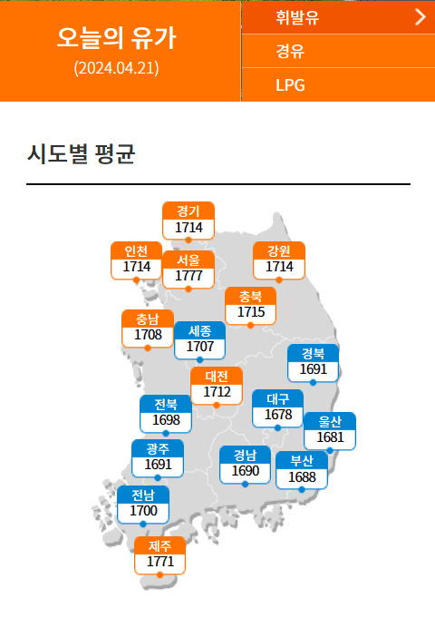 최저가 주유소 사진