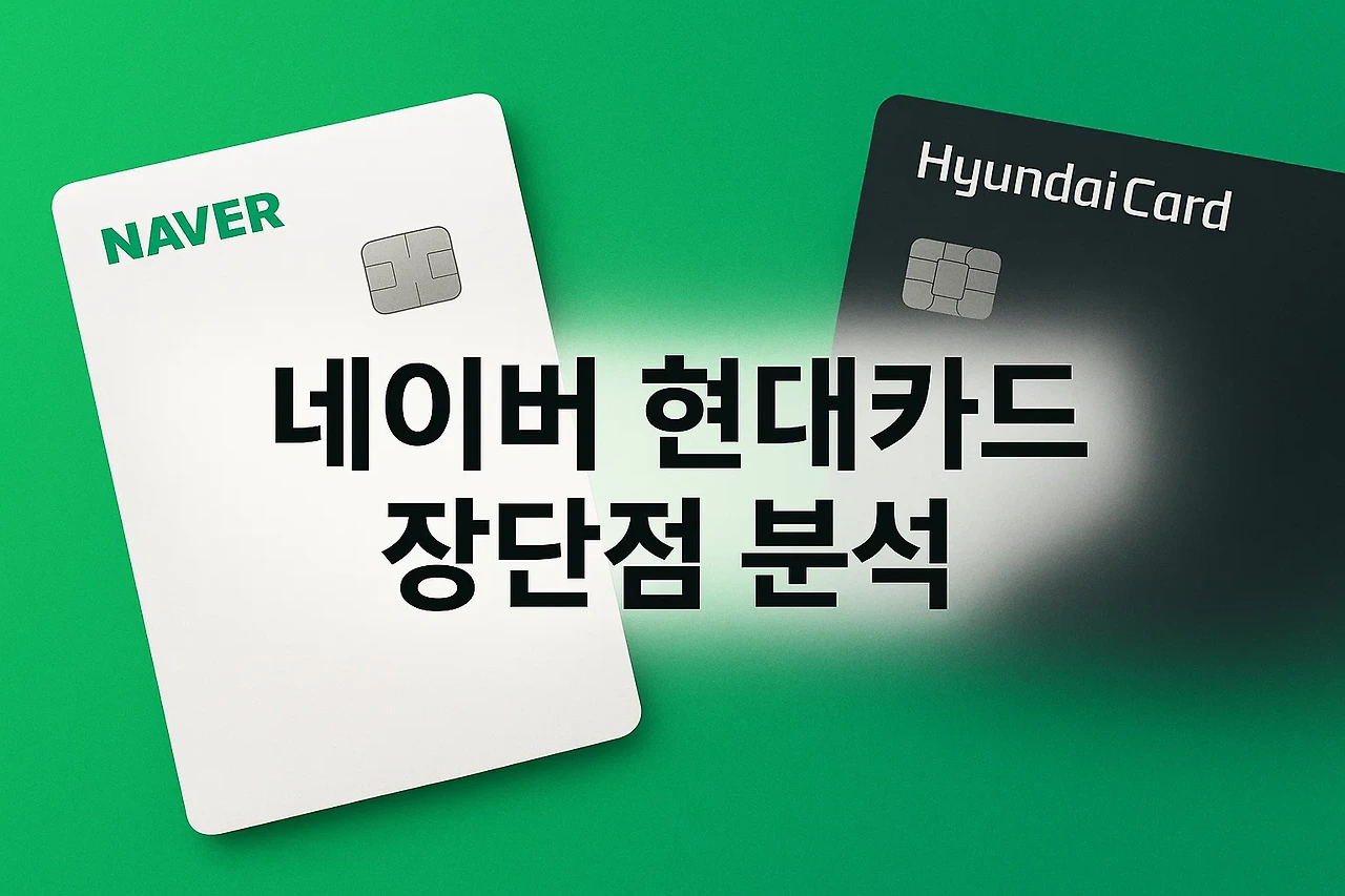 2025년 네이버 현대카드 주요 혜택 및 신청방법+장단점 분석