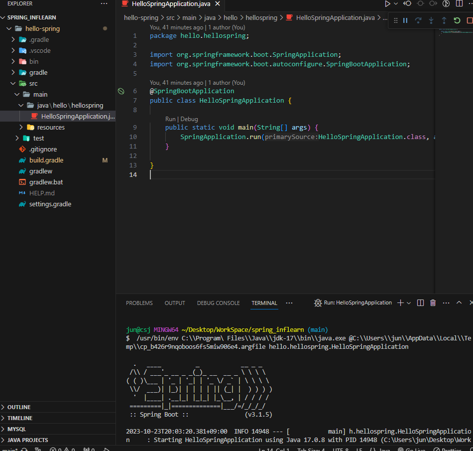 [Spring Boot] View 환경설정 (vscode)