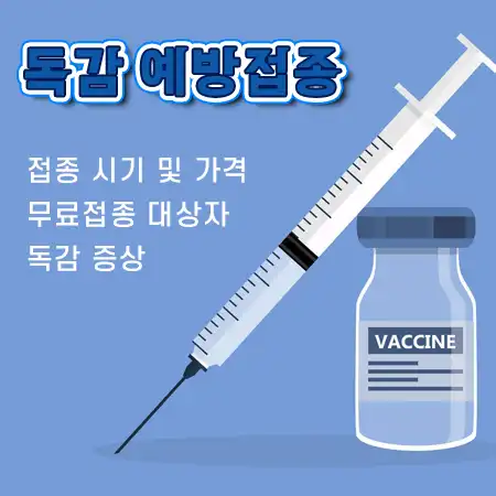 독감 예방접종 가격