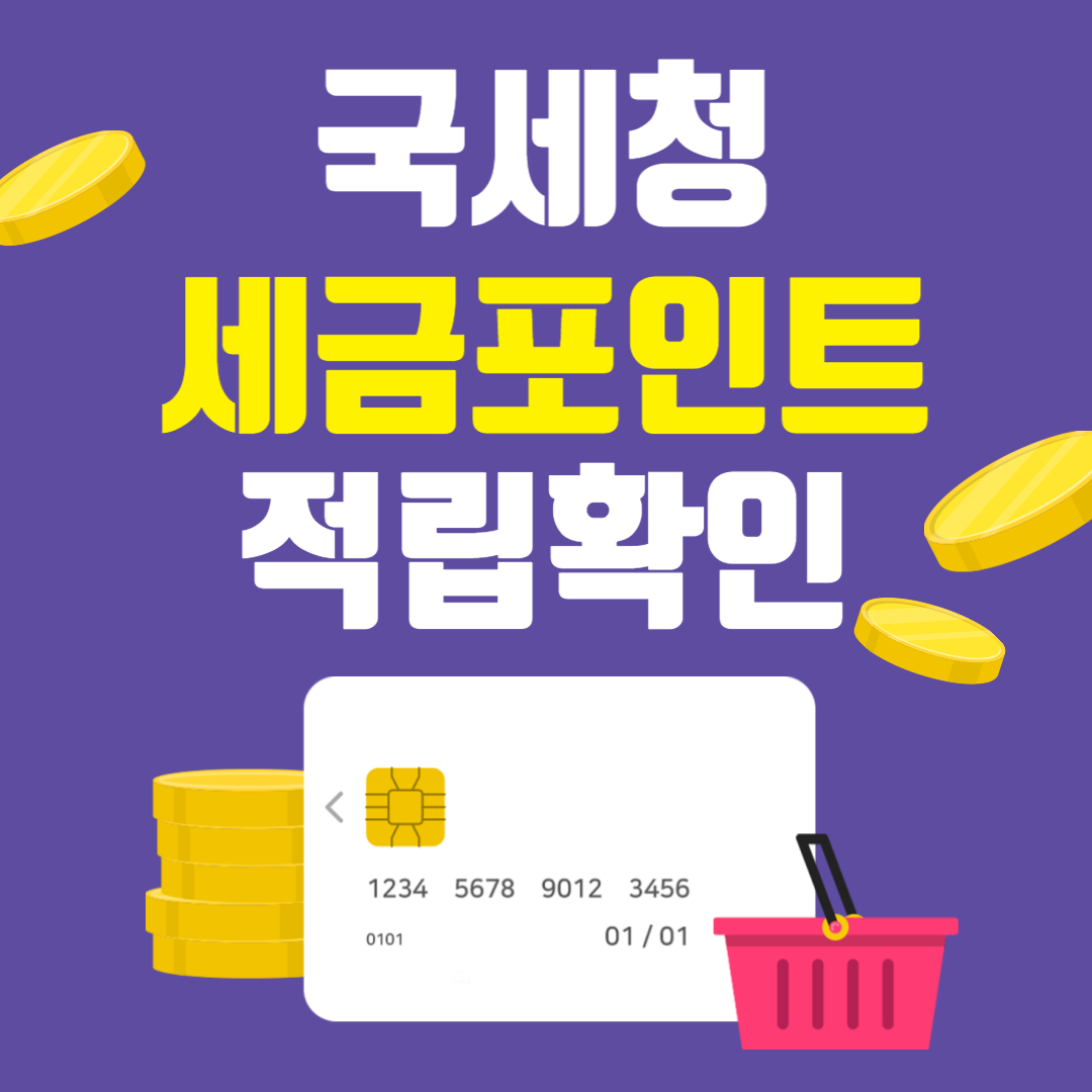  홈택스 세금포인트 적립 쇼핑몰, 공항, 박물관 사용 방법 확인하기