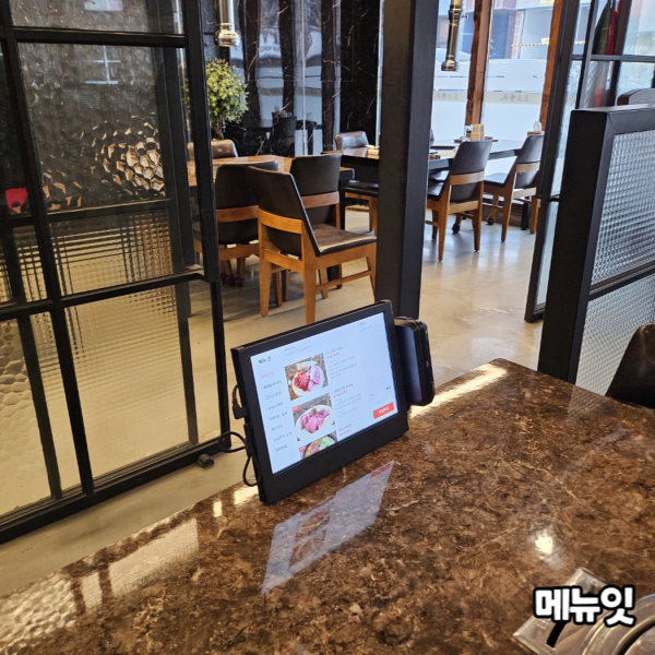  소소한우 둔산본점 한우집 테이블오더 메뉴잇 설치 사례