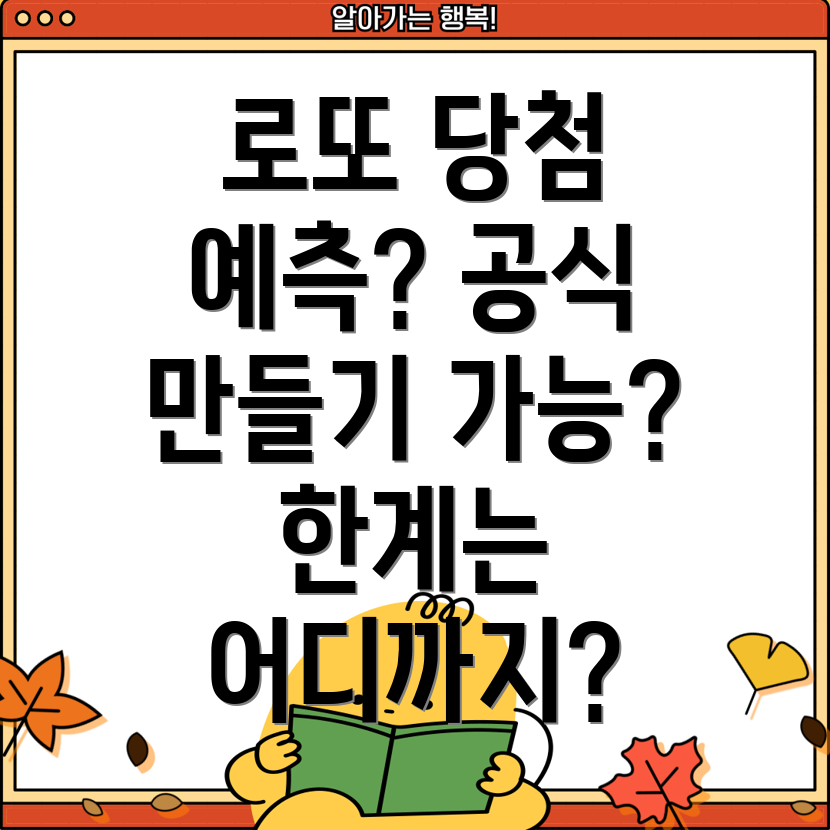 로또 당첨번호 예측 공식 만들기 가능성과 한계 분석