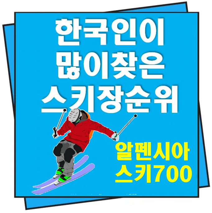 국내 스키장 순위 알펜시아 스키700