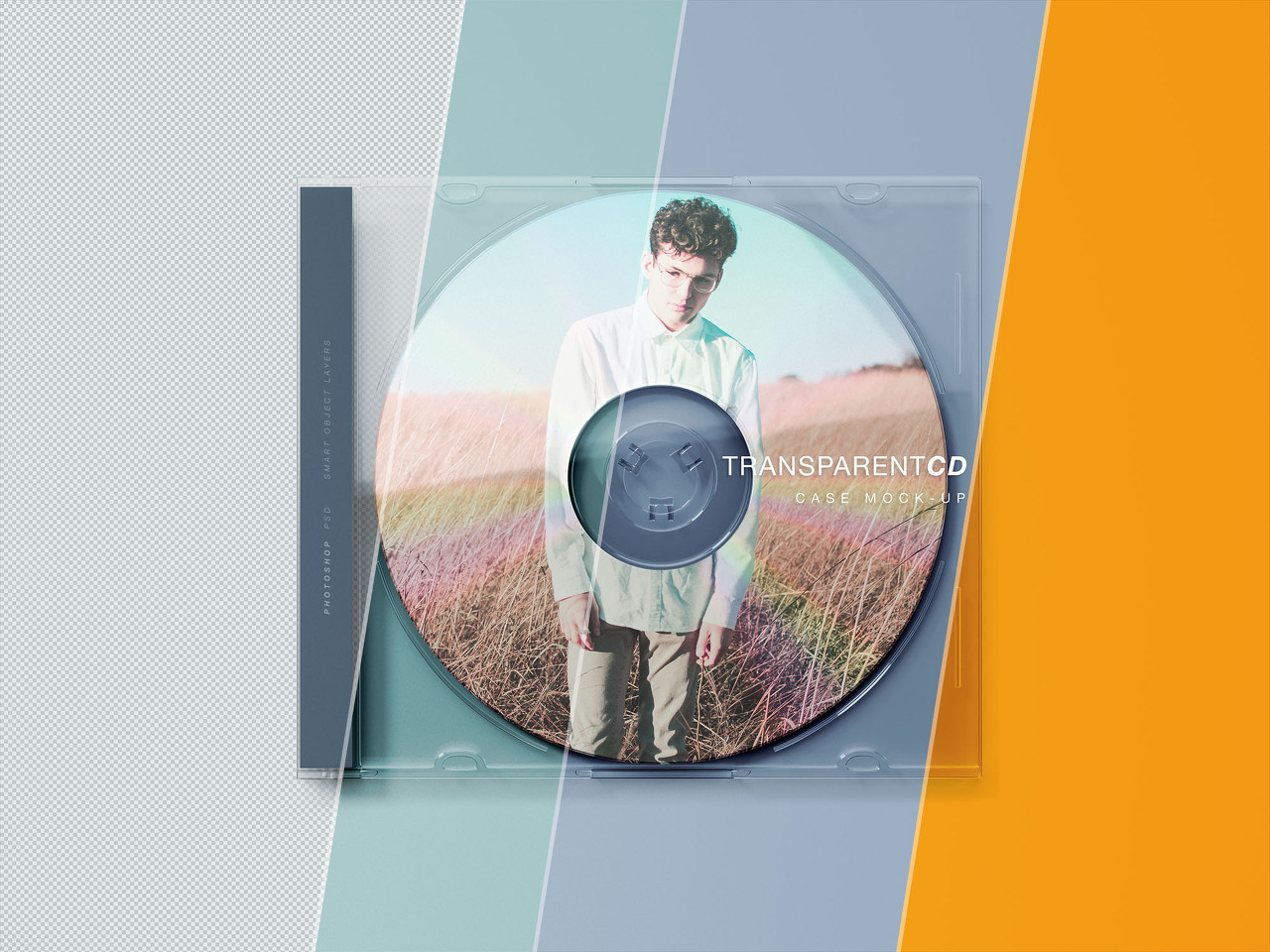 Transparent CD Case Mockup(투명 CD 케이스 목업)