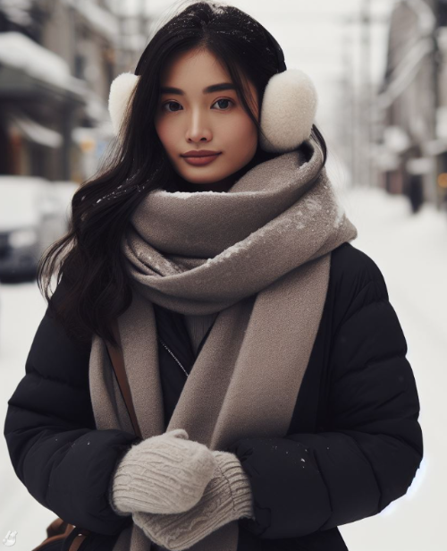 기온-5도이하-겨울철-한파-대비-옷차림-코디-여성-모습