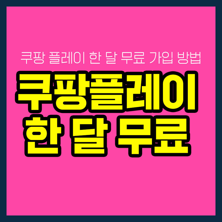 쿠팡 플레이