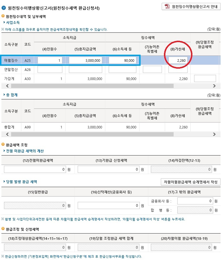 원천세 수정신고 가산세를 내지 않으려면 4