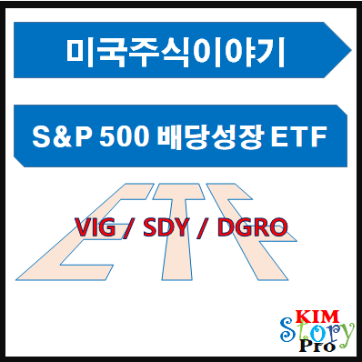  [미국주식] S&P500 배당성장 ETF [VIG / SDY / DGRO]