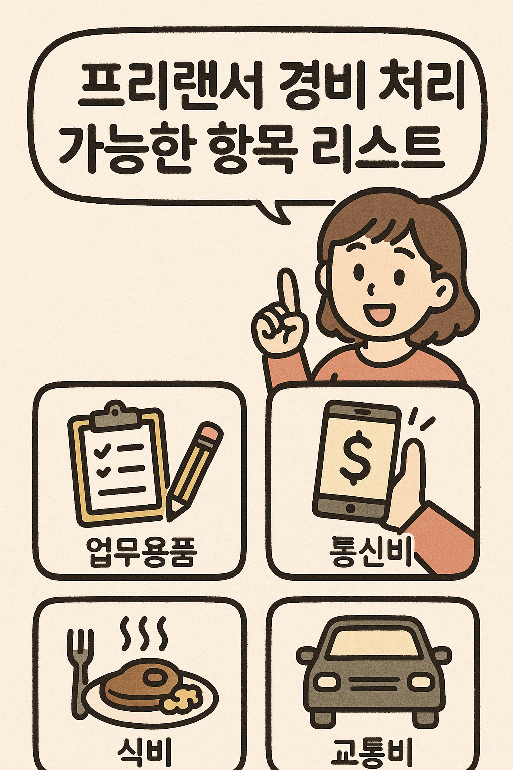 프리랜서 경비 처리 가능한 항목