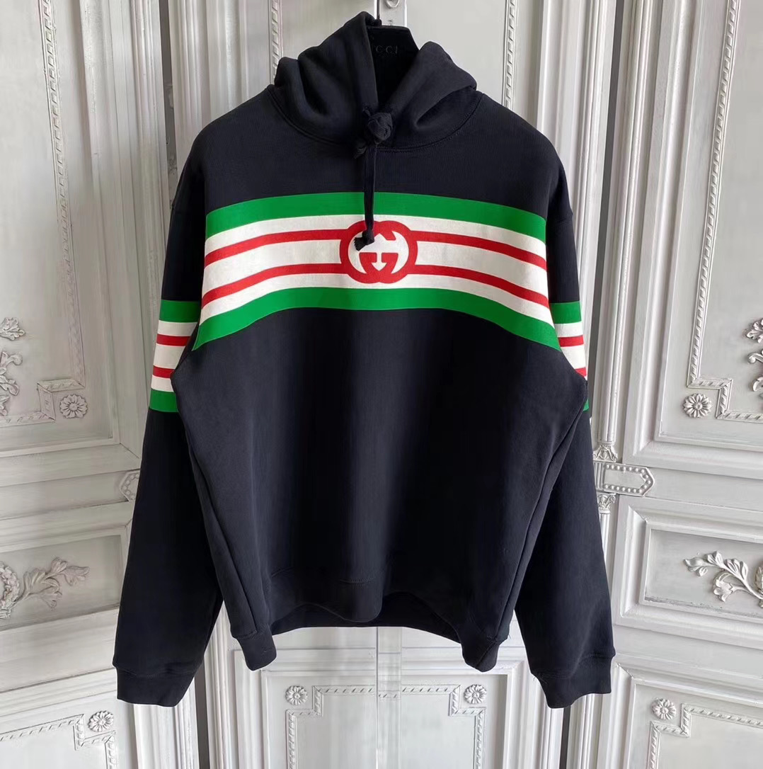  [GUCCI] 구찌 인터로킹 G 프린트 스웨트 셔츠 후드 티셔츠 646953 XJDAH 1082
