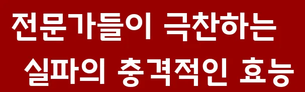 전문가들이 극찬하는 실파의 충격적인 효능