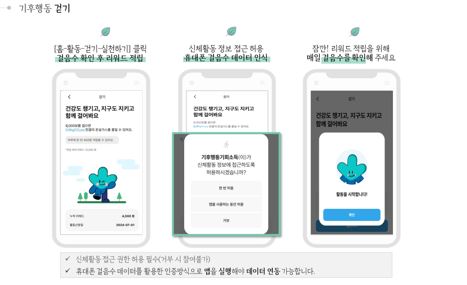 기후행동 기회소득 이용방법