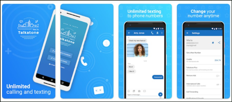 Talkatone: Texting & Calling 어플 주요기능