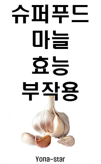  슈퍼푸드 마늘의 효능과 부작용