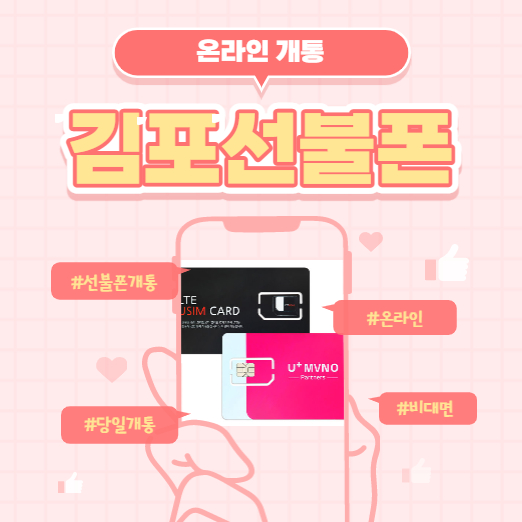  김포선불폰 온라인으로 유심 개통하는 방법