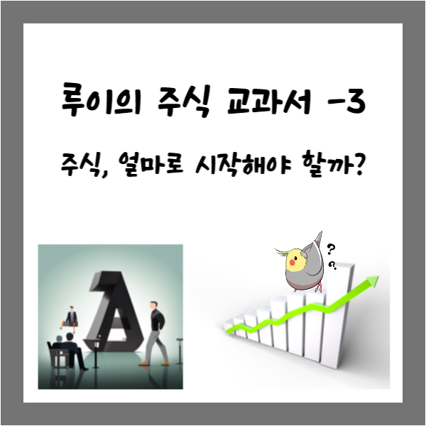  주식 투자, 얼마로 시작해야 할까? - [루이의 주식교과서 - 3]
