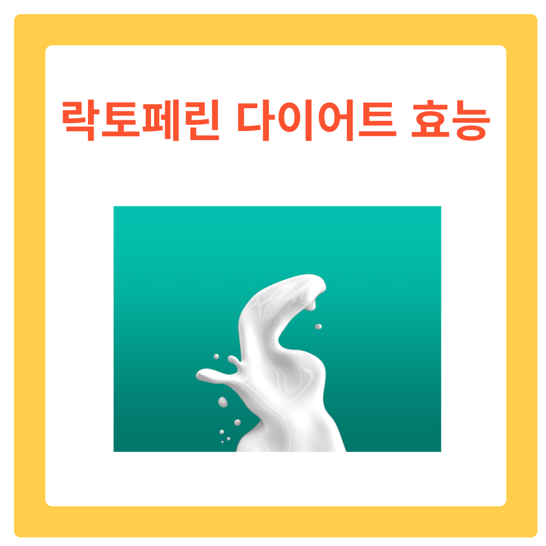  락토페린 다이어트 효능, 체중 감량의 새로운 비밀