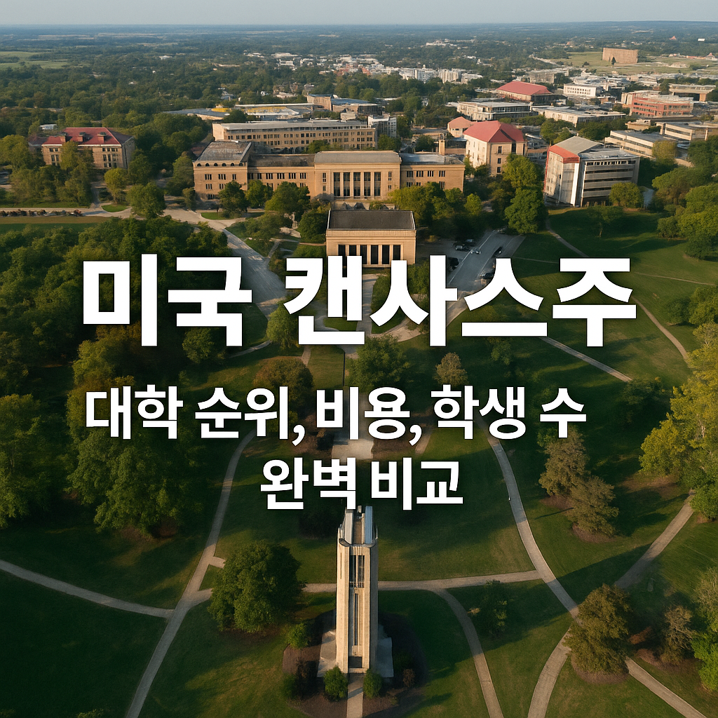 미국 대학 순위-캔사스주 대학 순위, 비용, 학생 수 완벽 비교 이미지