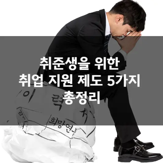  취준생을 위한 취업 지원 제도 5가지 총정리