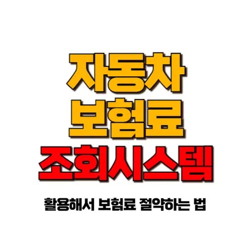 자동차 보험료 할인 할증 조회 시스템 썸네일