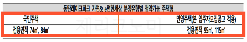 동탄 레이크파크 자연&이편한세상 아파트 청약 모집 공고