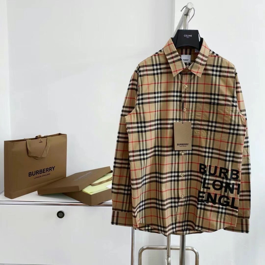  [BURBERRY] 버버리 호스페리 체크 셔츠 8017567