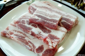 미나리 삼겹살 미나리 해물전