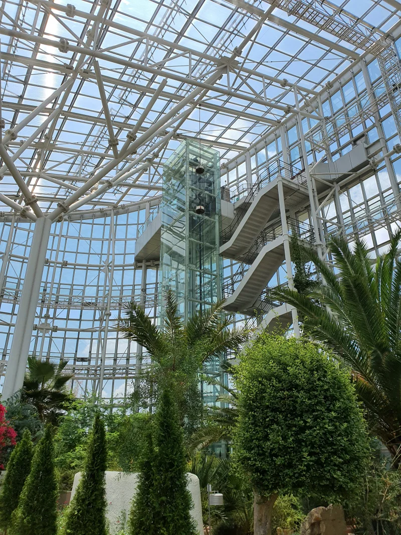 세종수목원 실내식물원(사계절전시온실) 전망대 엘리베이터