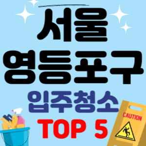 서울 영등포구 입주청소 이사청소 원룸청소 전문 후기 업체 추천 견적 비용 비교 TOP 5 2024