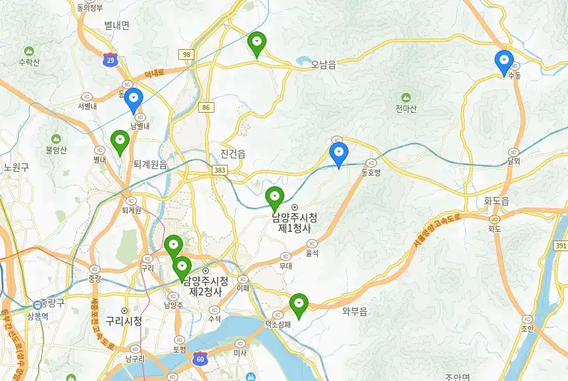 남양주시 현대자동차 서비스센터 정비공장 사업소 리스트