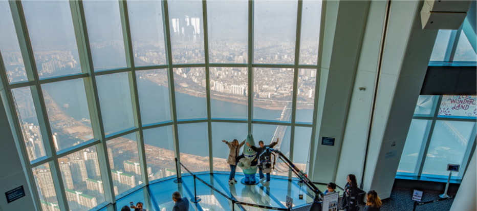  롯데월드 서울스카이 전망대(SEOUL SKY LOTTE WORLD TOWER) 3가지 스페셜뷰 포인트