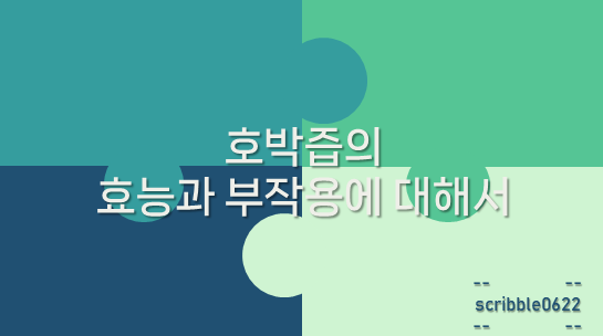  호박즙의 효능과 부작용에 대해서