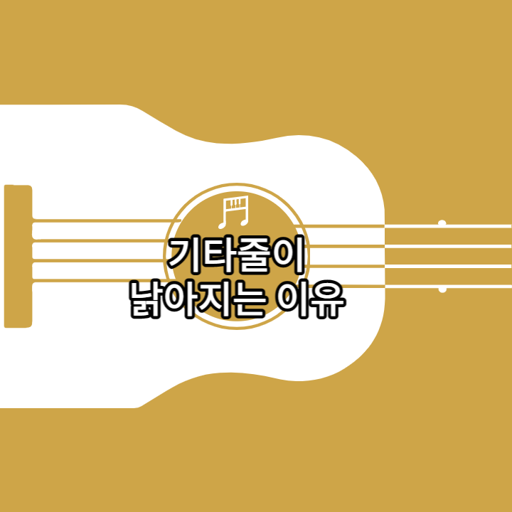 기타줄이 낡아지는 이유