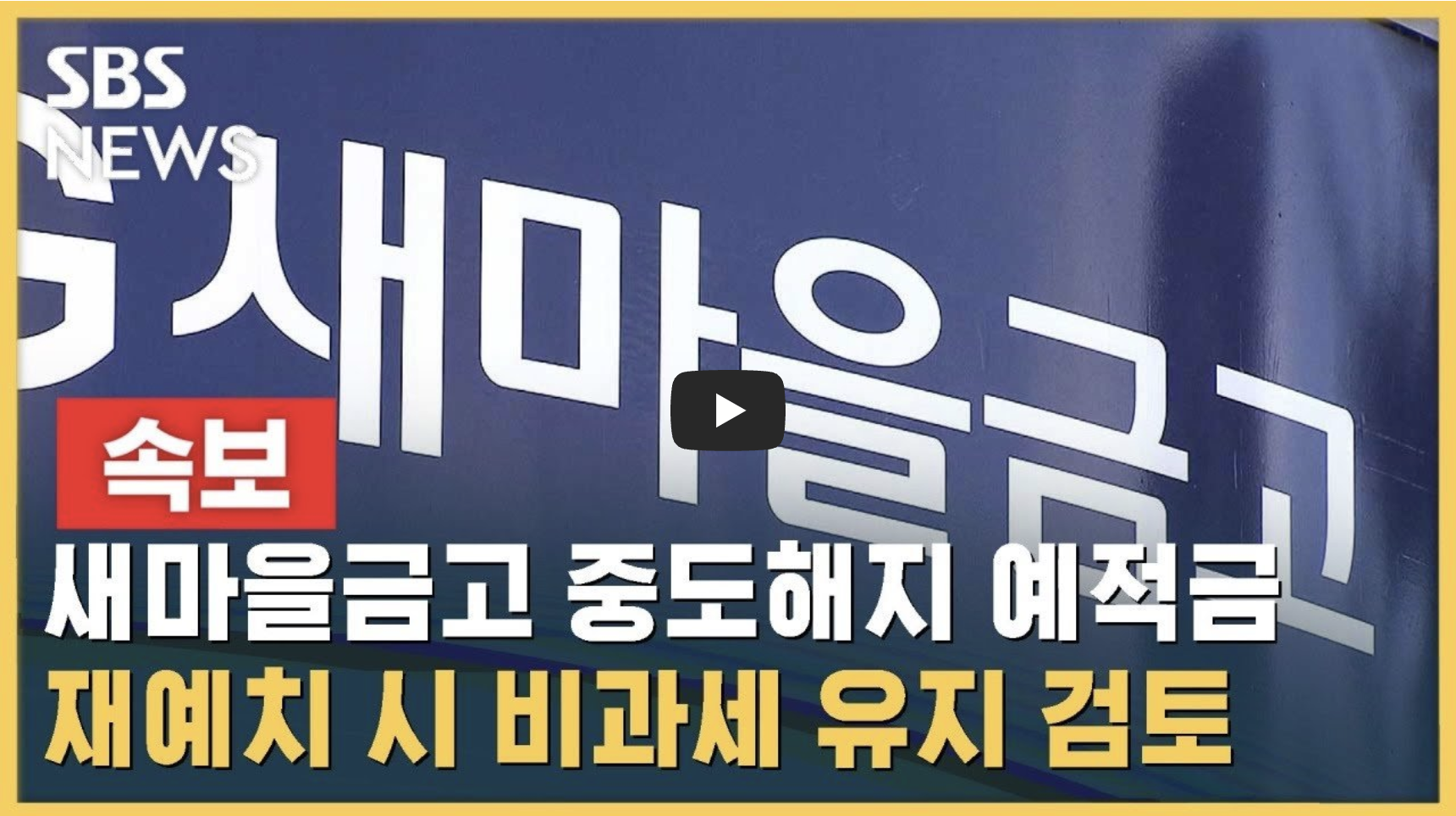 새마을금고 부실지점 전망