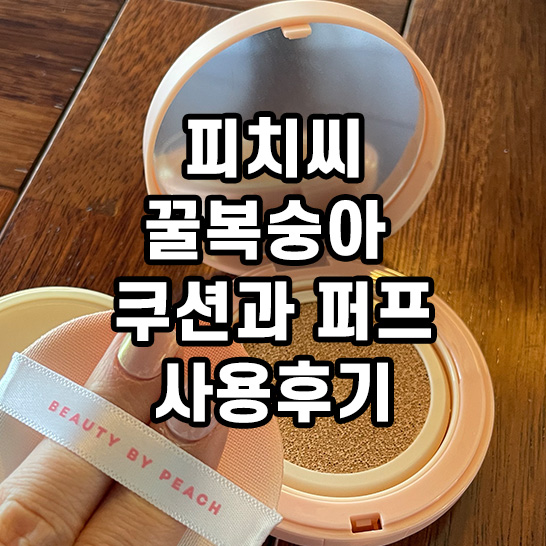 하늘하늘-코스메틱브랜드-피치씨-꿀복숭아쿠션-사용후기-썸네일