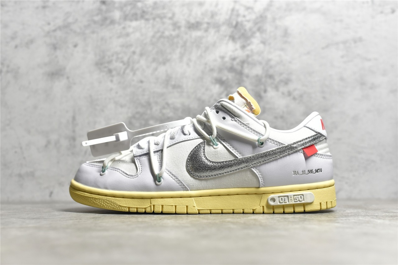  [NIKE x OFF WHITE] SG 나이키 X 오프화이트 덩크 로우 랏 THE 50 No.01 DM1602-127