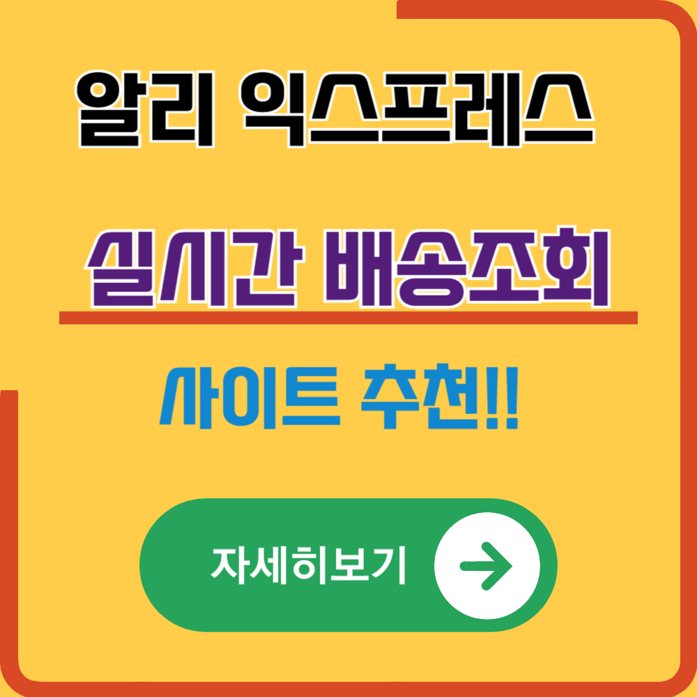 알리익스프레스(ALIEXPRESS) 실시간 배송 조회 가능한 사이트 3개