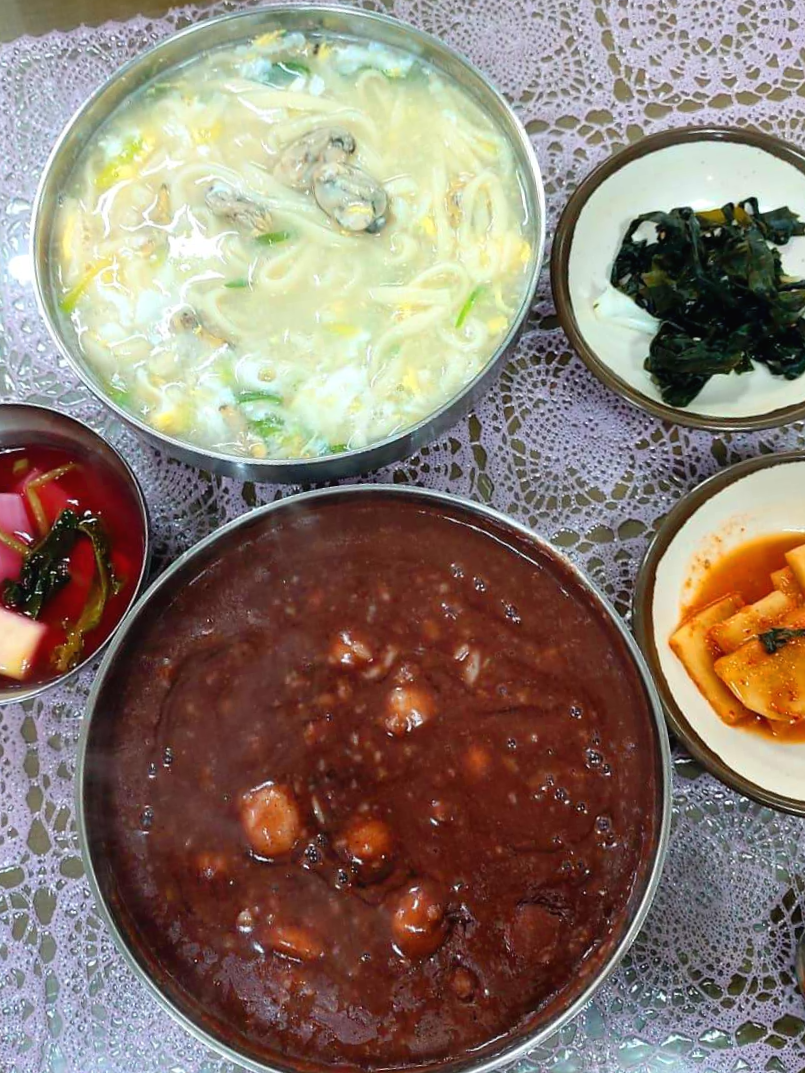  식객 허영만의 백반기행 목포 쑥꿀레 동지팥죽 맛집 가락지죽집