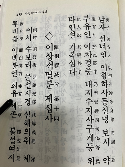  [불교경전] 금강반야바라밀경 no.4(여법수지분-이상적멸분)