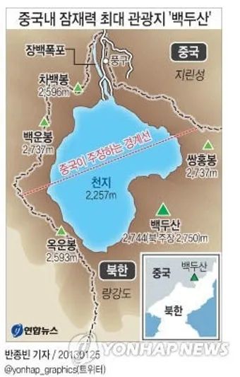중국 백두산 5월 여행 날씨 옷차림 관광 코스_9