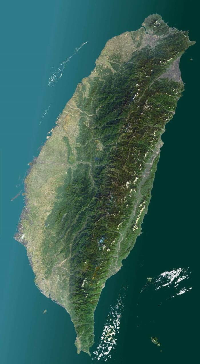 대만 위성 구글 어스 지도