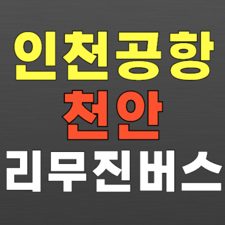인천공항 리무진 버스 - 천안행