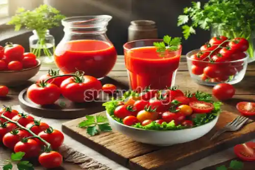 토마토와 방울 토마토 활용 이미지