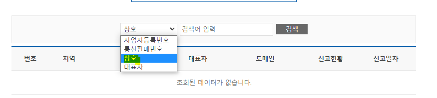 상호명 중복 확인하는 방법